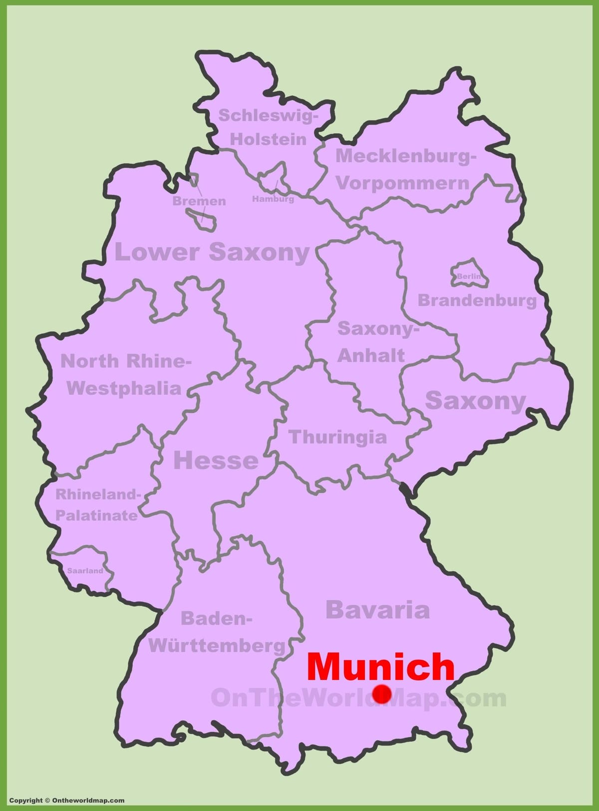 Mapu mníchov miesto