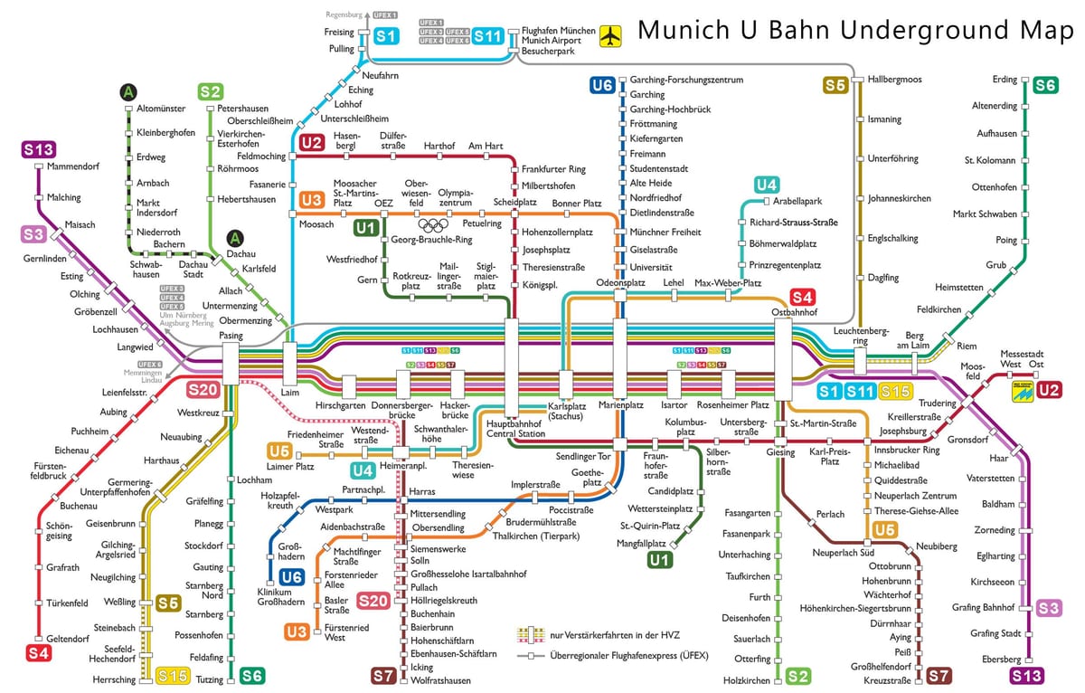 mníchov u bahn mapu