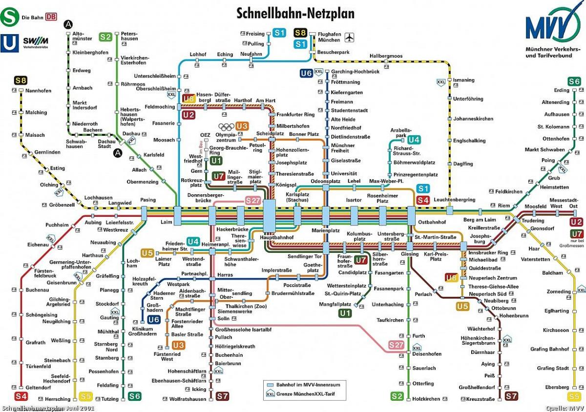 mníchov dopravy mapu