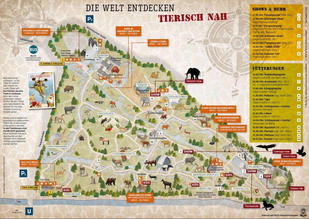 Mapu mníchov zoo