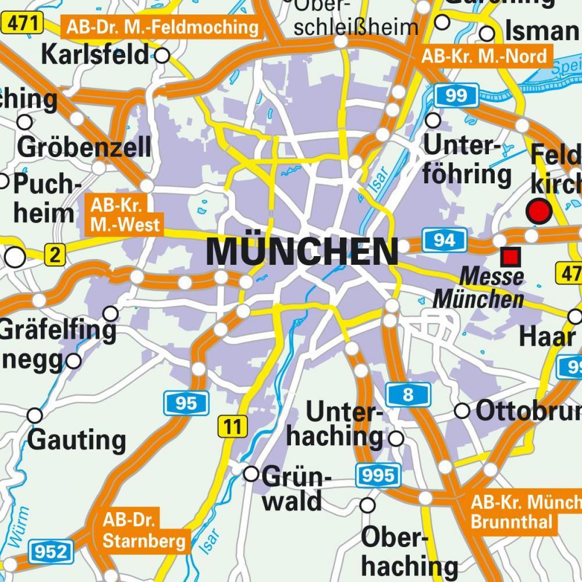 mníchov centre mapu