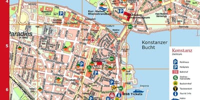 Turistická mapa mníchov nemecko