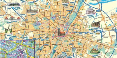 Mapa mesta mníchov nemecko