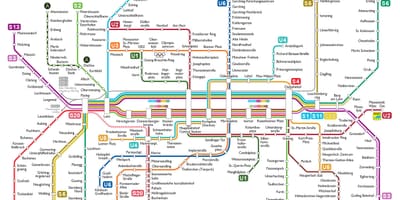 Mníchov u bahn mapu