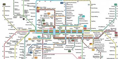 Mníchov dopravy mapu