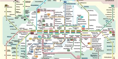 Mníchov železničnej stanice mapu