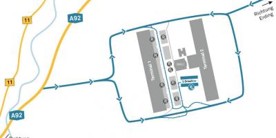 Mníchovského letiska, požičovňa áut mapu