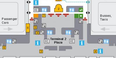 Mapa mníchovského letiska príletovej