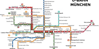 Ubahn mapu mníchov