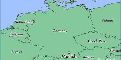 Mníchov nemecko na mape